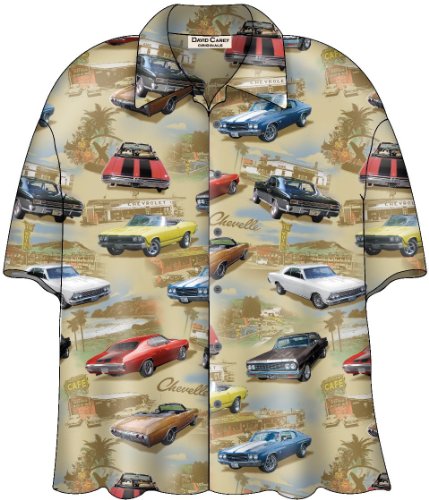 Chevy Chevelle SS Classic Cars Camp Hawaiian Shirt by David Carey (XL)