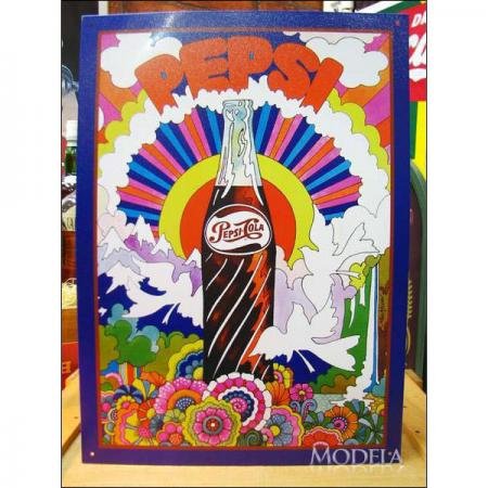 Amazon.co.jp: アメリカンブリキ看板 ペプシコーラ ボトル