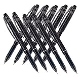 Pilot Frixion Point Erasable Gel Pens, Extra Fine Point,-0.4mm-black Ink-value Set of 10