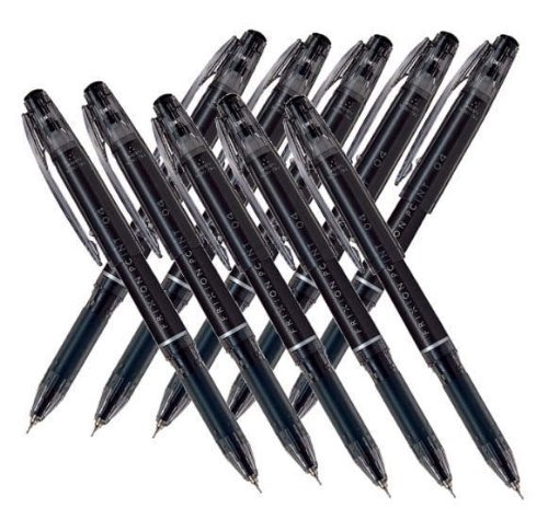 Pilot Frixion Point Erasable Gel Pens, Extra Fine Point,-0.4mm-black Ink-value Set of 10