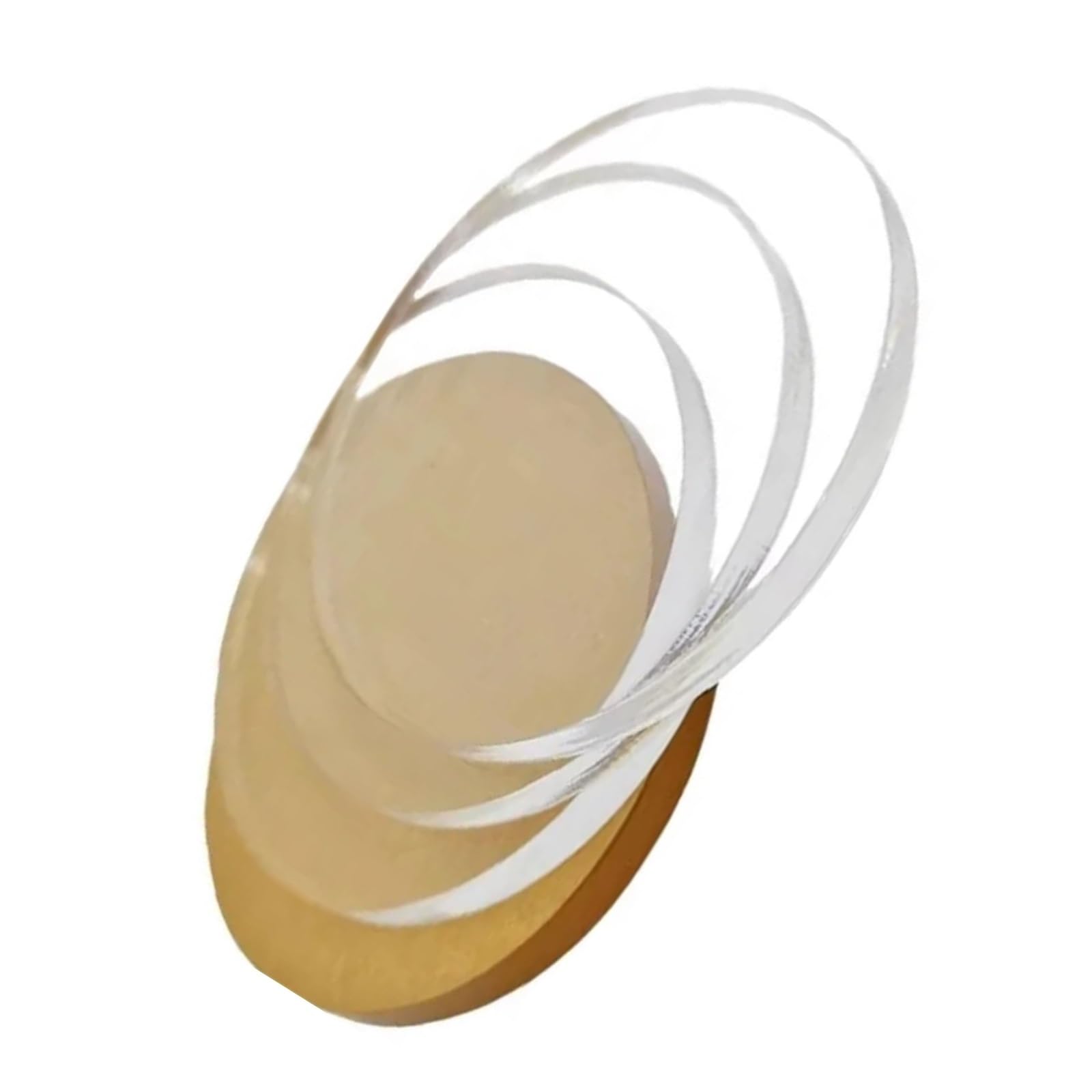 Przezroczyste krążki akrylowe Okrągłe arkusze do rękodzieła Deski do ciast Ramki do zdjęć DIY(100pcsx80x10mm)