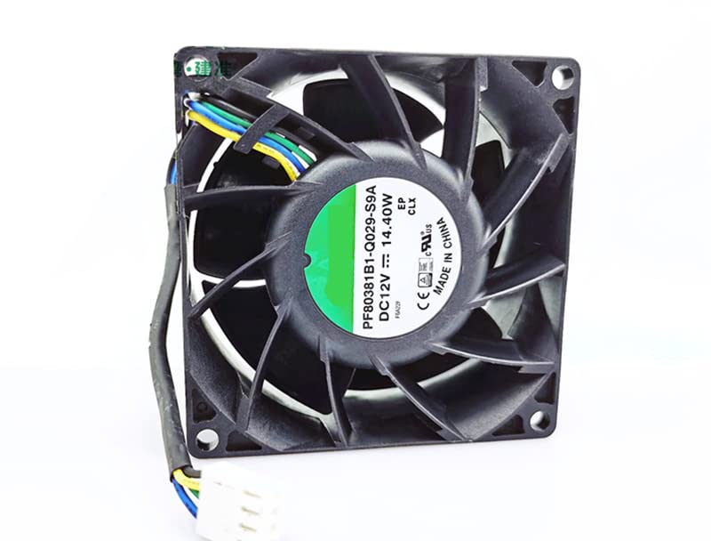 Ventilateur PWM 80 mm PF80381B1-Q029-S9A pour refroidissement de serveur 12V