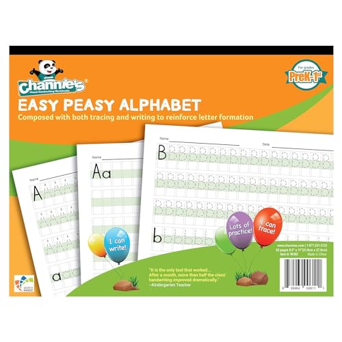 Channie's Easy Peasy Alphabet Tracing Book for...
