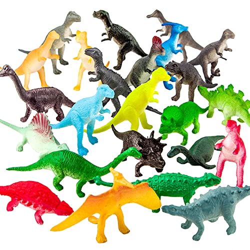 Lot de 72 Jouets Mini Dinosaures, Monde Animal Dinosaure Jouets Concurrence pour Garçons Tasse de Papier Haute de Gamme Souvenirs Fête Ressources...