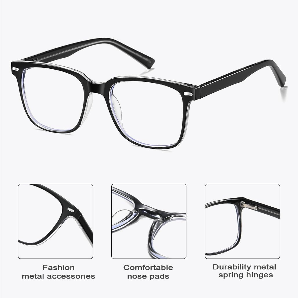 WAUDAR 4 Pack Blue Light Reading Glasses for Women Computer Eye glasses Readers for Women 2.00 - Image 4