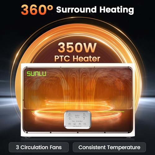 Image of SUNLU S4 3D Printer Filament Dryer, White | 4 Spools Capacity,3 Circulation Fans,350W PTC Heater,70℃ Max Temperature,Intelligent humidity detection