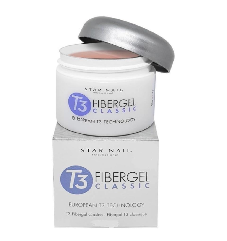 Star Nail T3 Fibergel 2 oz OPAQUE ROSE NUDE Pack of 2 jars