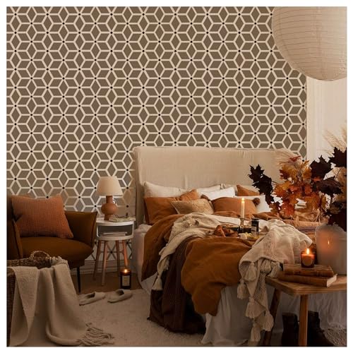 Kayra Decor Latest Checkerboard Geometric Allover Stencils for Wall Painting - Pack of 1, Sheet Size 24 x 36 inch/Design for Wall Painting 21 x 32 inch - Large (B0C71B9WPR) Amazon Price History, Amazon Price Tracker