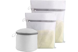 3-Piece Mesh Laundry Bag Set for Delicate Garments and Lingerie