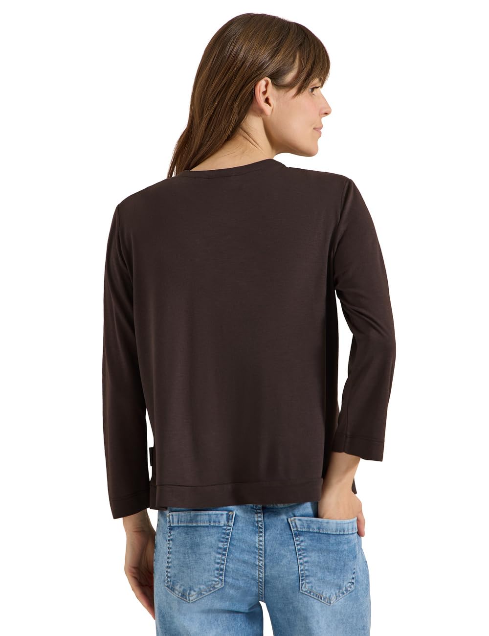 Cecil 3230393 Giacca Aperta in Tinta Unita con Maniche a 3/4 Donna (Pacco da 1)
