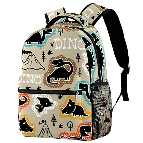 Sac à dos dinosaure léger pour livres d'école fille et garçon