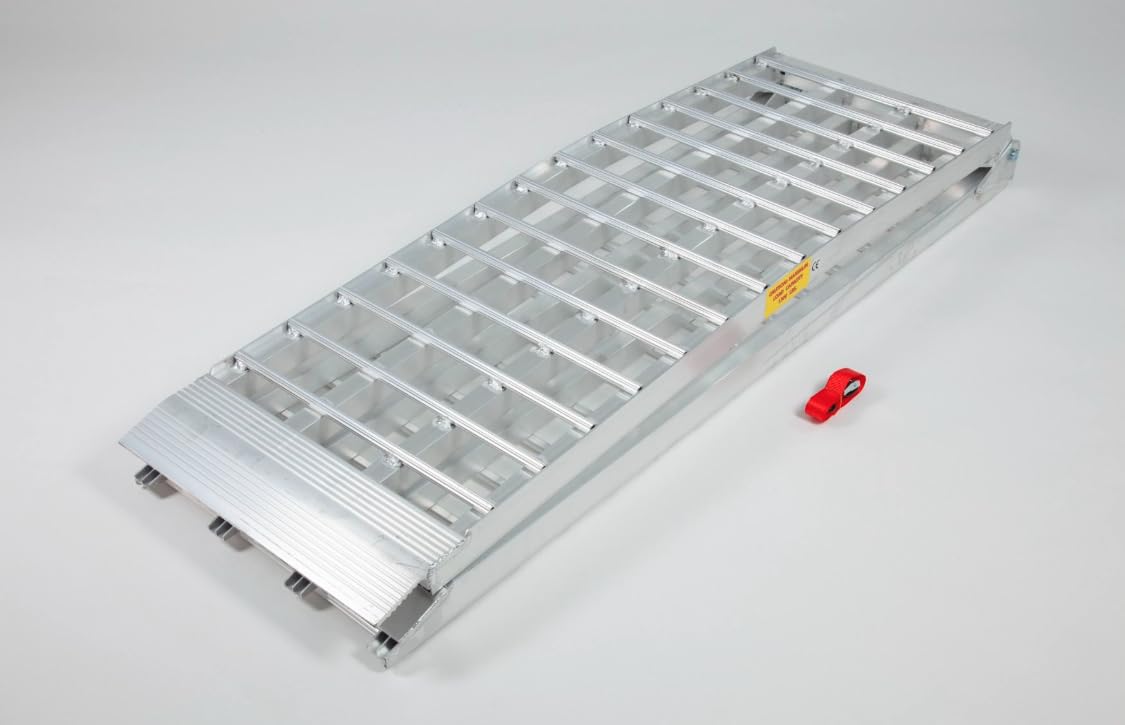 The Ramp People Extra Wide Motorcycle Loading Ramp 600kg Capacity 3m | Heavy Duty Extra Long for Trailers & Vans Folding