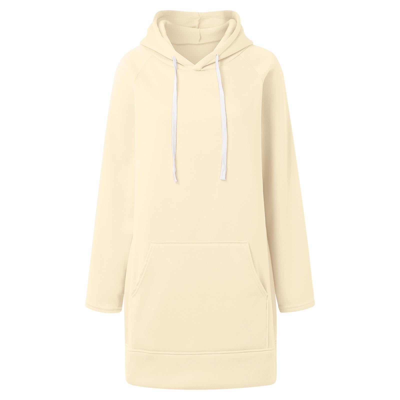 Generisch Robe confortable pour femme avec imprimé de Noël, sweat à capuche à manches longues et poches