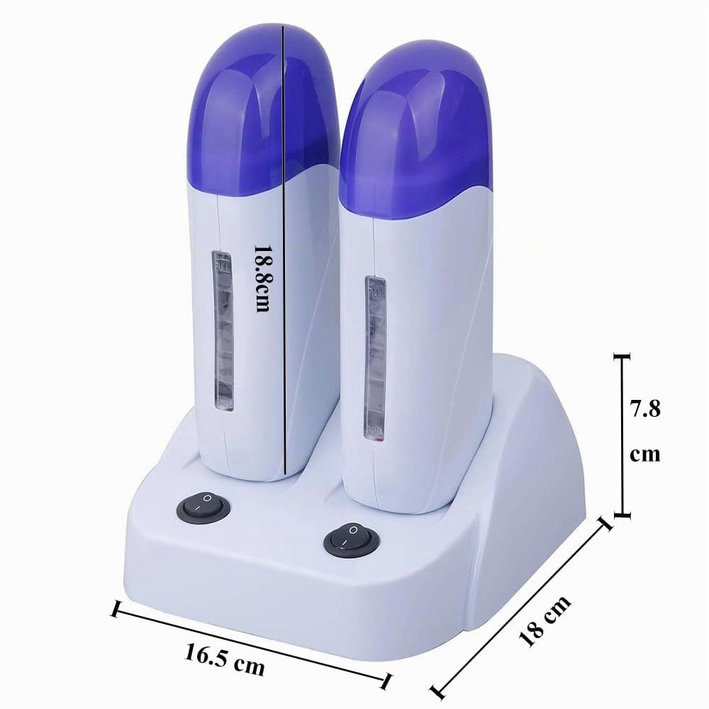 Joody - Scaldasalviette a cera professionale elettrico, doppia cartuccia, riscaldatore cera depilazione, Wax macchina, per uomo e donna, Unisex Adulti