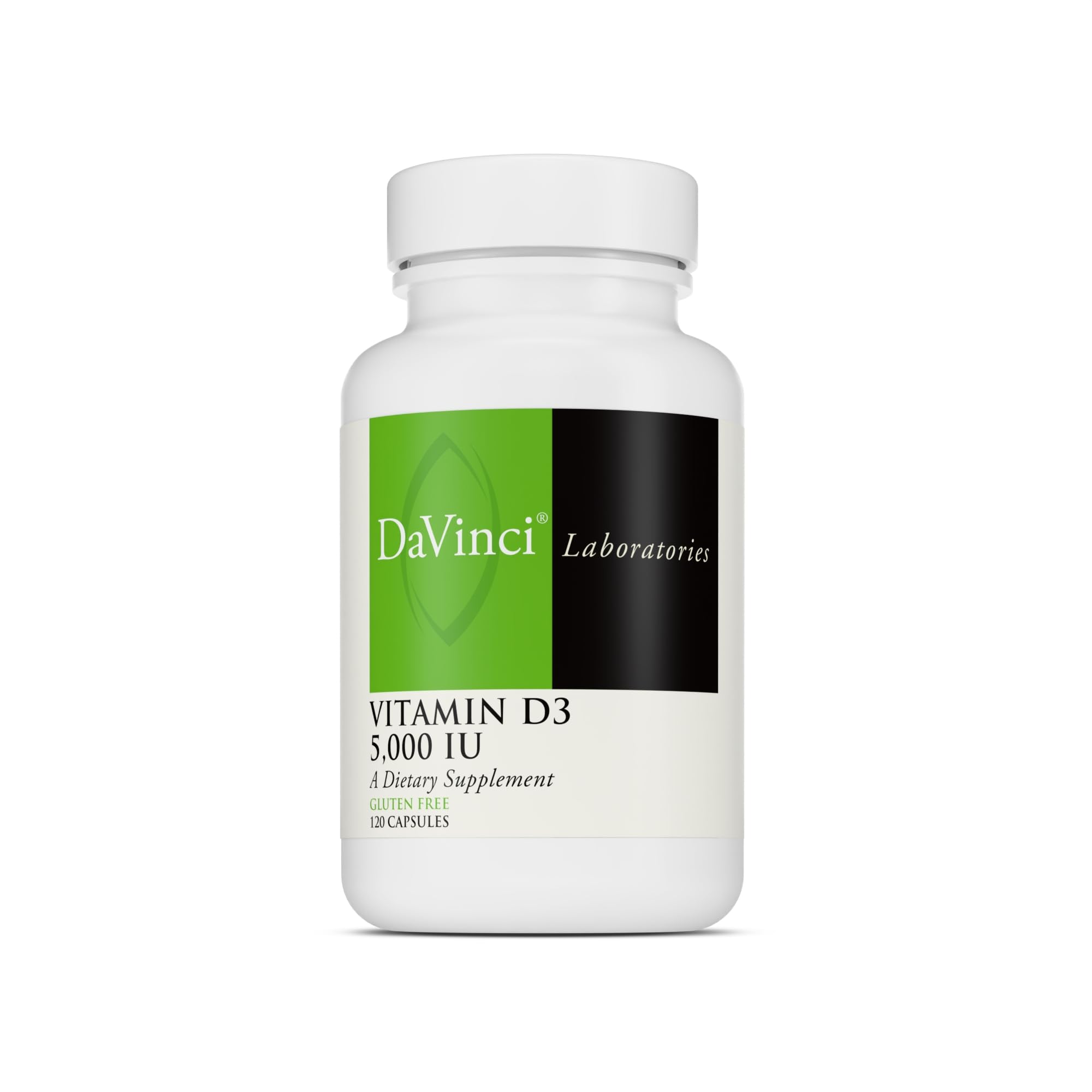 DAVINCI Labs Vitamin D3 5000 IU, 120 Capsules