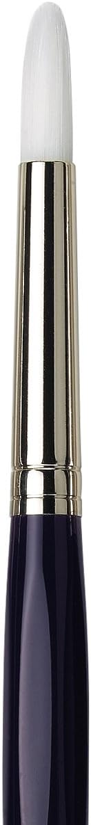 da Vinci Oil & Acrylic Series 7705 Impasto Paint Brush, Round Extra Stiff White Synthetic, Size 10