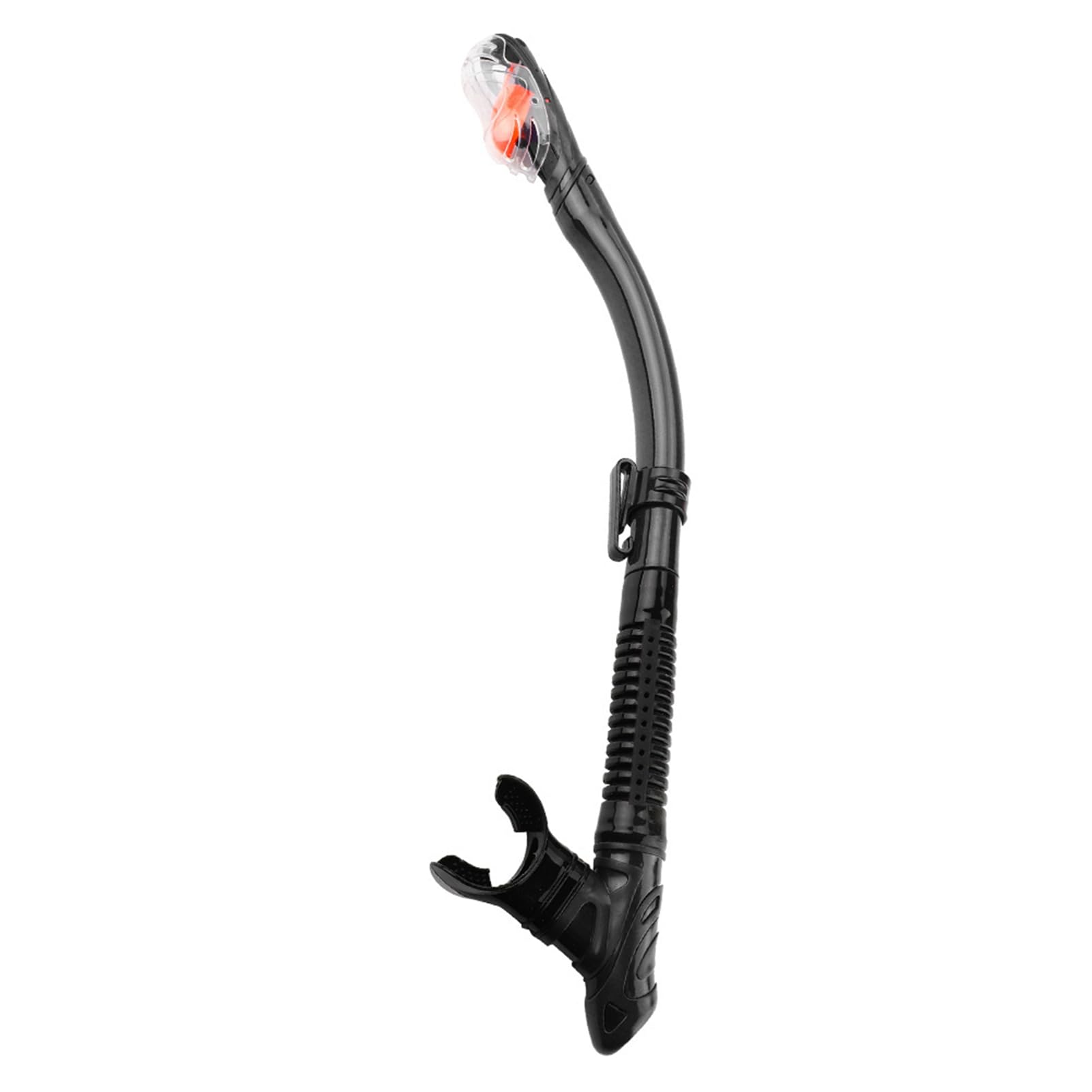 equlup Diving Tube, 4 Colors Full Dry Breathing Tube Diving Swimming Snorkel Tube Underwater Sports Equipment for Snorkeling Scuba Diving Swimming (Black)