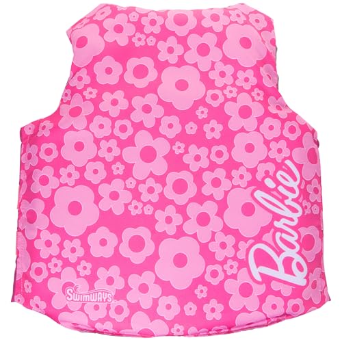 Image of SwimWays Barbie Swim Life Jacket Vest for Kids 33-55 lbs