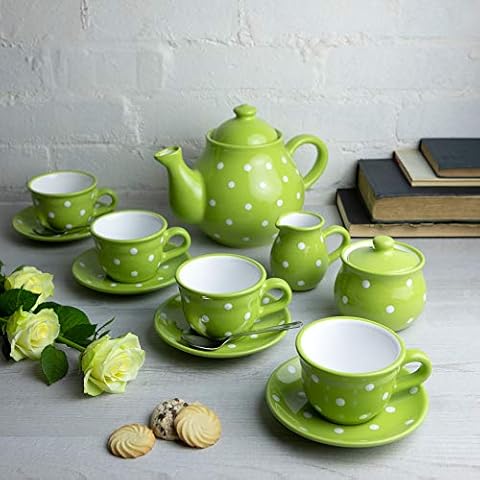 City to Cottage Colourful Polka Dot Tea Set Cover
