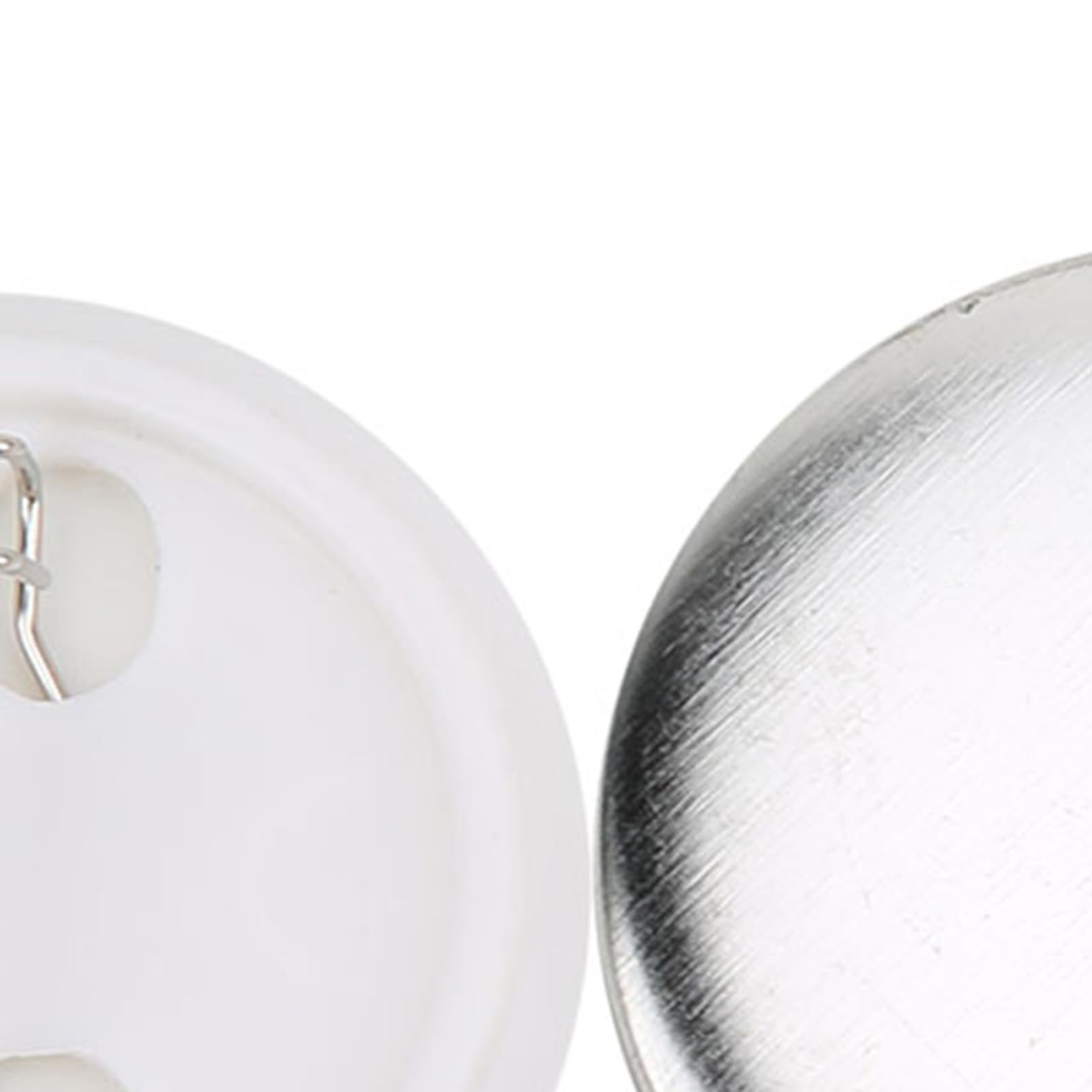 200 Ensembles de Pièces de Bouton Arrière Vierges, 37 mm, Recharge de Badge Rond, Matériaux en Fer Kit de Fabrication de Boutons