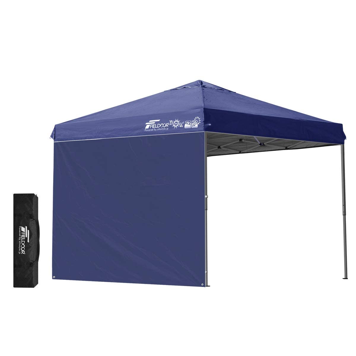 FIELDOOR 組立て簡単!! ワンタッチタープテント 軽量アルミフレーム