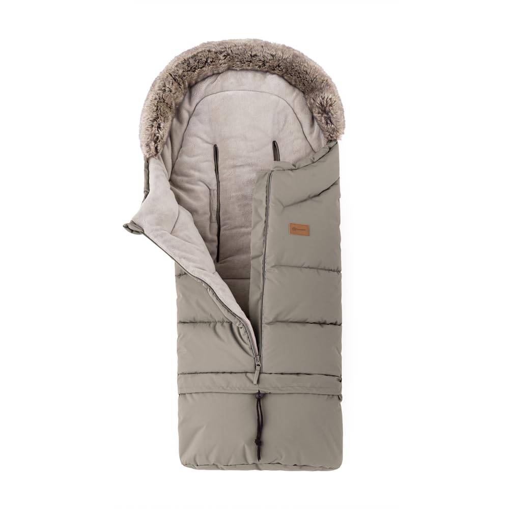 Petite&Mars Sacco nanna per passeggino Fusak 4v1 Arctic * Sacco nanna invernale per passeggino, passeggino e seggiolino auto * Warrm * Impermeabile * Antivento, Set mousse per mocha, 78/110x48cm,