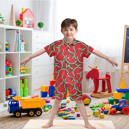 visesunny Toddler Little Boys Short Sleeve T-Shirt Beach Shirts for Kids Casual Shorts Set Summer Clothes Outfits2