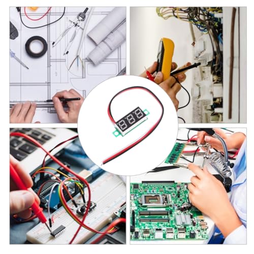 OSALADI 3stücke Amperemeter DC4-30V 0-10A aktuelle Anzeigetafel Meter LED-Digital-Amperemeter-Board-Modul Mini Plattentisch