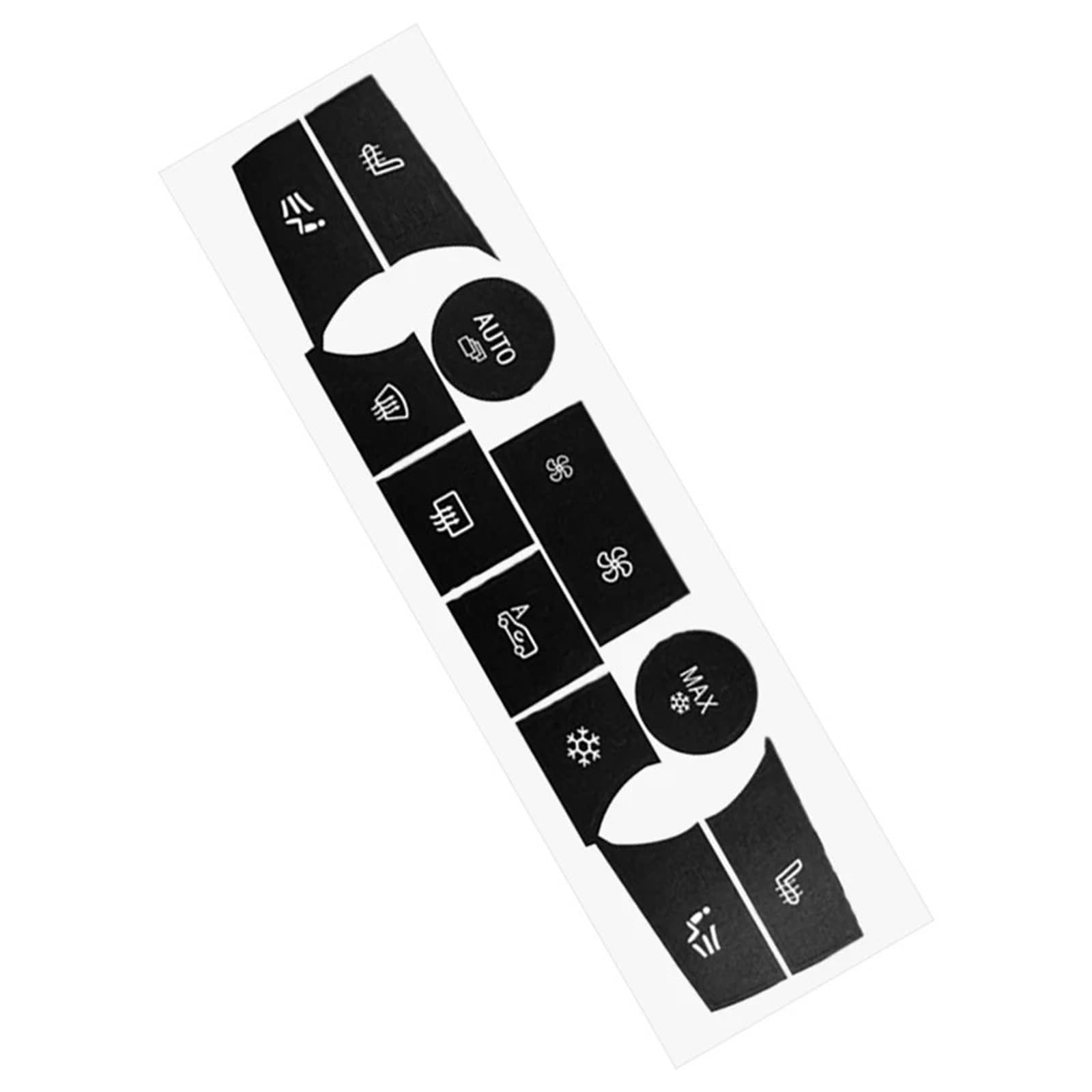 Car Interior Button Sticker Compatible with BMW for X5 for E70 2006-2013 for X6 for E71 2008-2014 Car AC Control Button Knob Sticker Climate Repair Decal