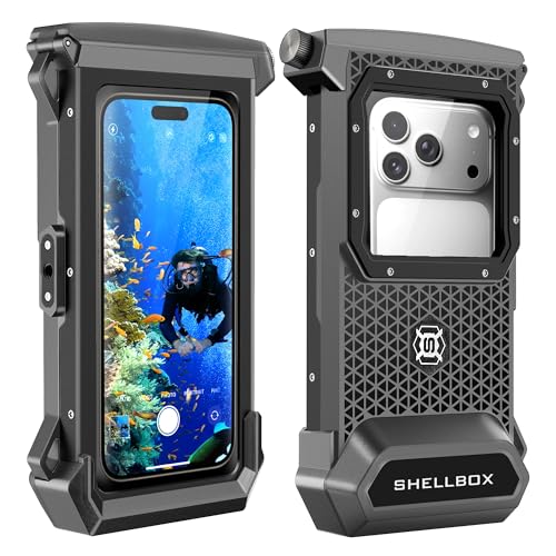 Funda impermeable para teléfono móvil ShellBox sumergible 30m para iPhone 17 Pro Max y 16 Pro
