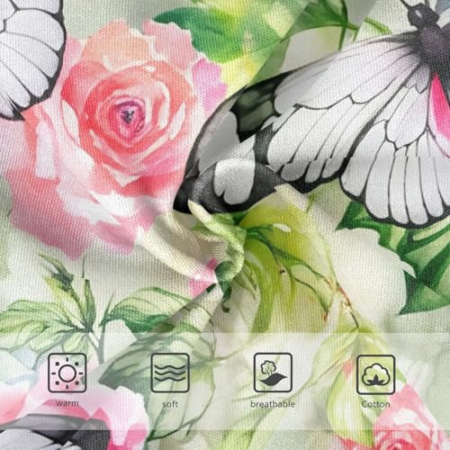 Floral Butterflies Wings Pink Green Cute Panties Girl Girls Underwear Toddler Cotton Fun Briefs Kids Undies 2t3