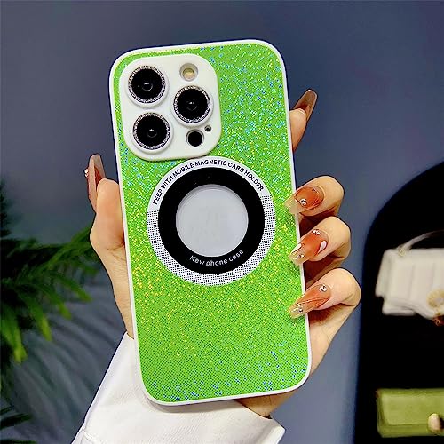 Coque iPhone 13 Pro Max silicone vert ENILSA compatible charge magnétique sans fil