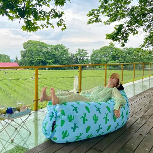 image for Rwoora Inflatable Couch for Camping,Inflatable Lounger Air Sofa Chair,