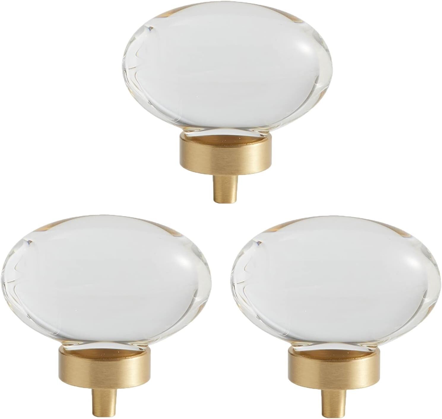 Rhinestone perillas de cristal del cajón,Estilo Eu 3 pomos de cristal for armario de cocina, forma de huevo de paloma, tiradores de puerta for muebles, tiradores de cajones, for el hogar, dormitorio,