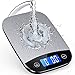 NBPOWER Küchenwaage，10KG Digital Küchenwaage 1g bis Küchenwaage Digitalwaage Haushaltswaage aus Edelstahl Essenswaage mit Tara Funktion-digitalwaag