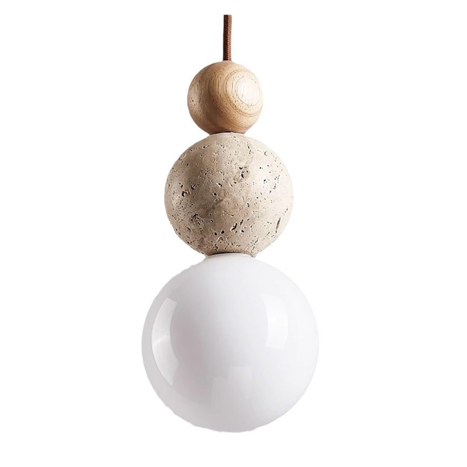 SILVASILNEX Medieval Cream Style Bedroom Bedside Chandelier American Wabi-sabi Style Entrance Hall Restaurant bar Island Yellow Travertine Chandelier(Woodcolor,Warmlight3000k)