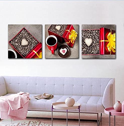 Lienzos de cafe para decorar tu cocina con estilo moderno y calido 4