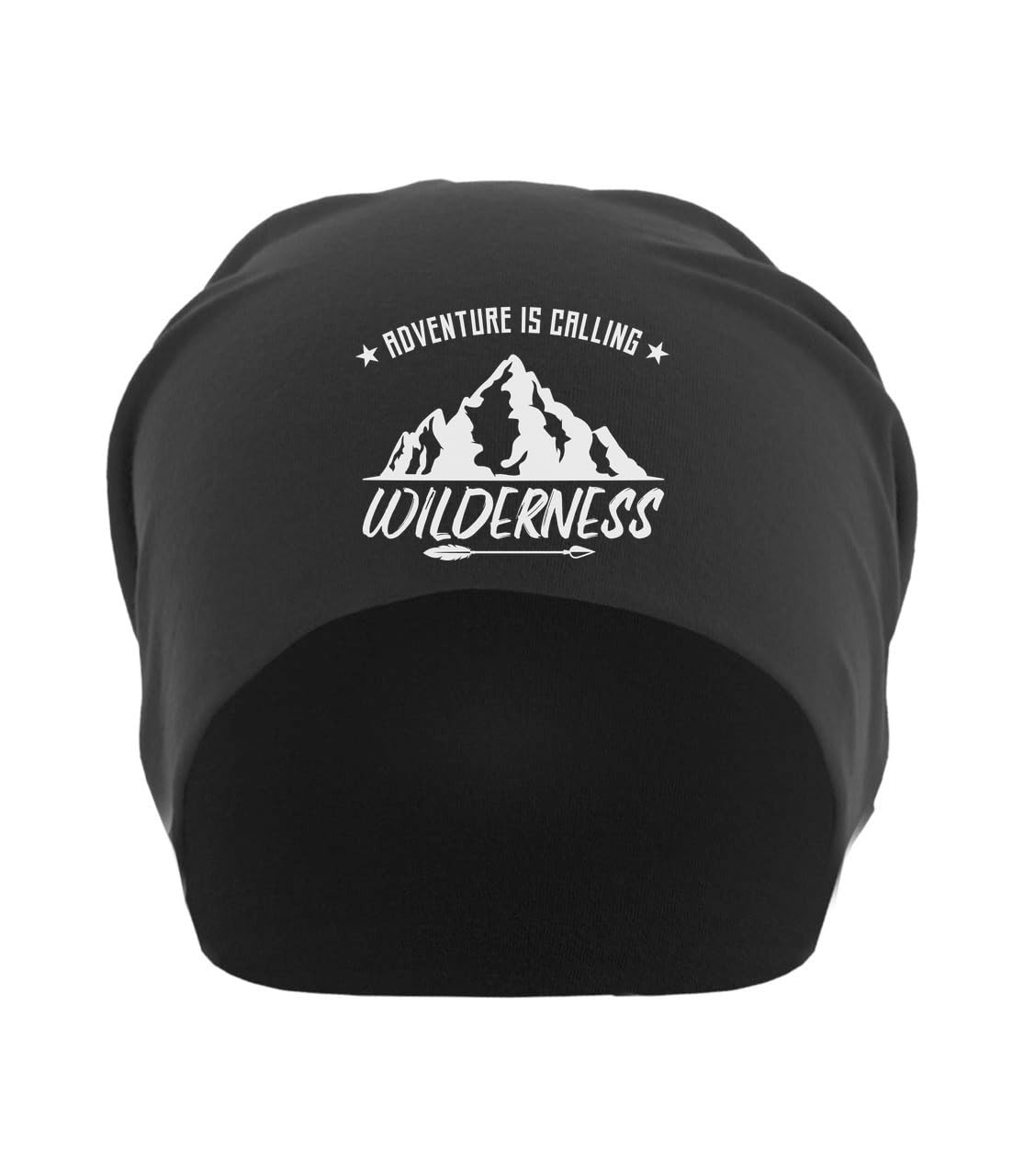 Bonnet souple unisexe Wilderness coton fin noir léger taille unique