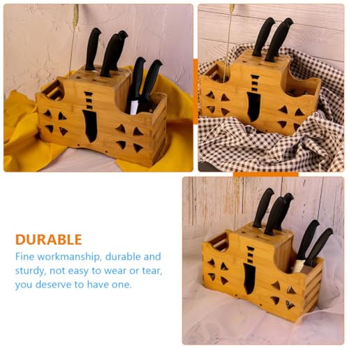 Support couteaux bambou SECFOU multifonction robuste et stable