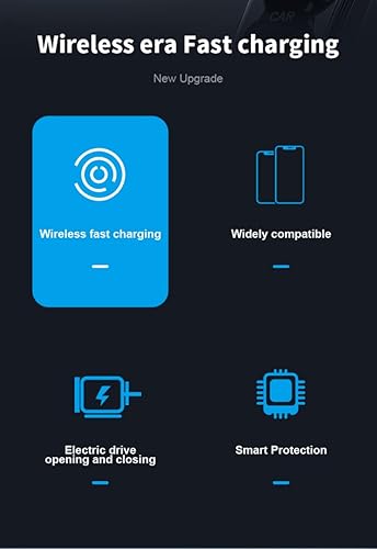 Miniatura 9 de Cargador inalámbrico para automóvil, SUPERLIT 15 W Qi de carga rápida con sujeción automática, soporte de teléfono resistente para ventilación de