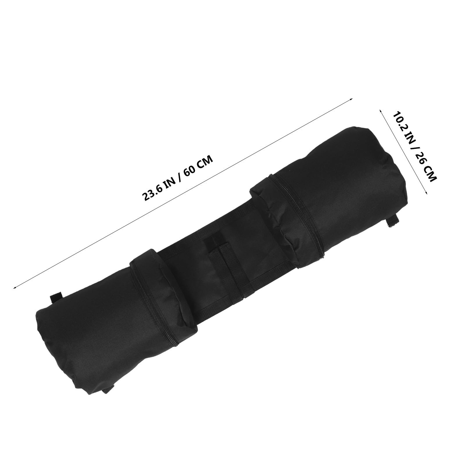 GALPADA Borsa per Bicicletta da Portapacchi Posteriore Oxford 600d Nero Scomparti Organizzati e Design Sicuro per Ciclismo Urbano e Outdoor