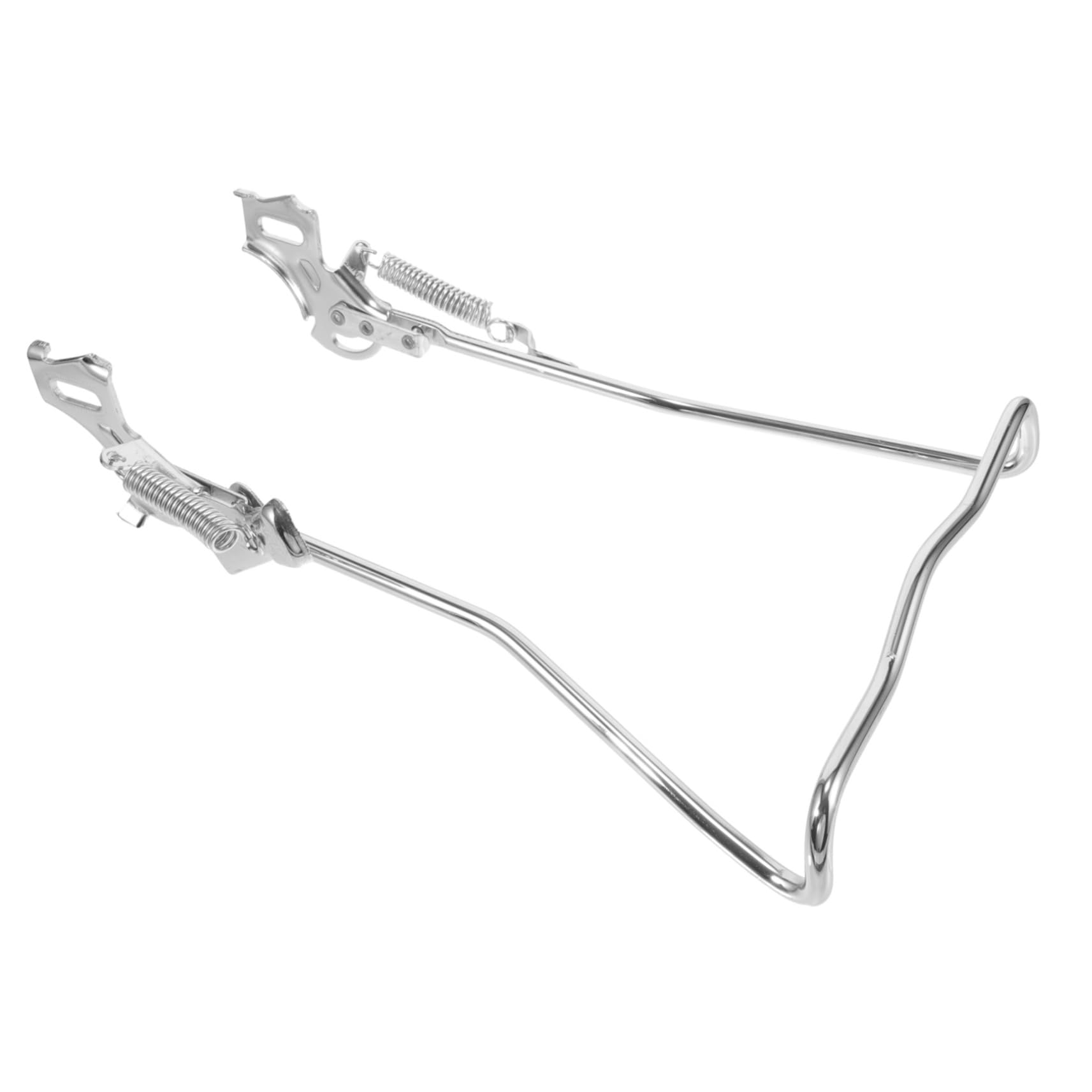 Milisten Cavalletto per Bicicletta in Metallo Regolabile Piedini Antiscivolo, Supporto Doppio per Bici 26" da Montagna, Accessorio Sostitutivo per Parcheggio Bici in Esterni