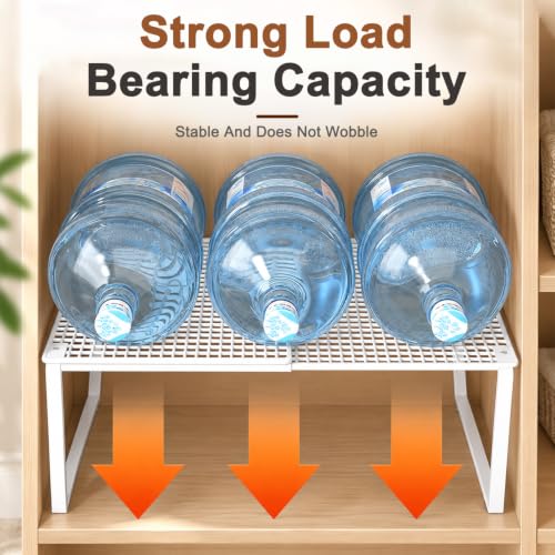 Image of HASTHIP Extendable Wardrobe Partition 2 Tier Metal Cabinet Storage Rack