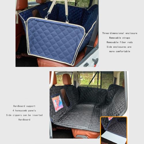 Car Pet Seat Cover for Chrysler Voyager Durable Dog Travel Hammock Scratchproof Back Seat Pet Cover Easy Clean Dog Seat Mat with Pocket,Brown