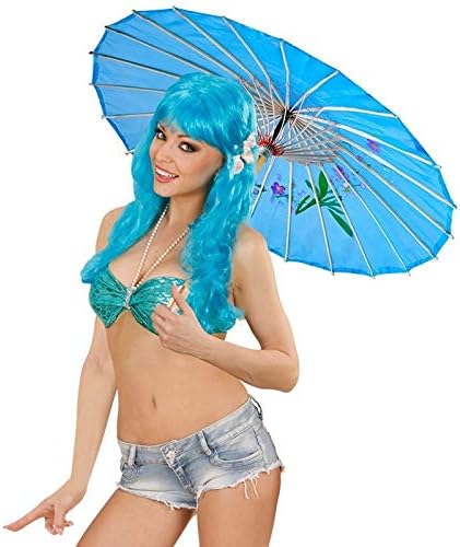 SILK ORIENTAL PARASOL W/WOODEN STRUCTURE ø 76cm - 4 cols ass