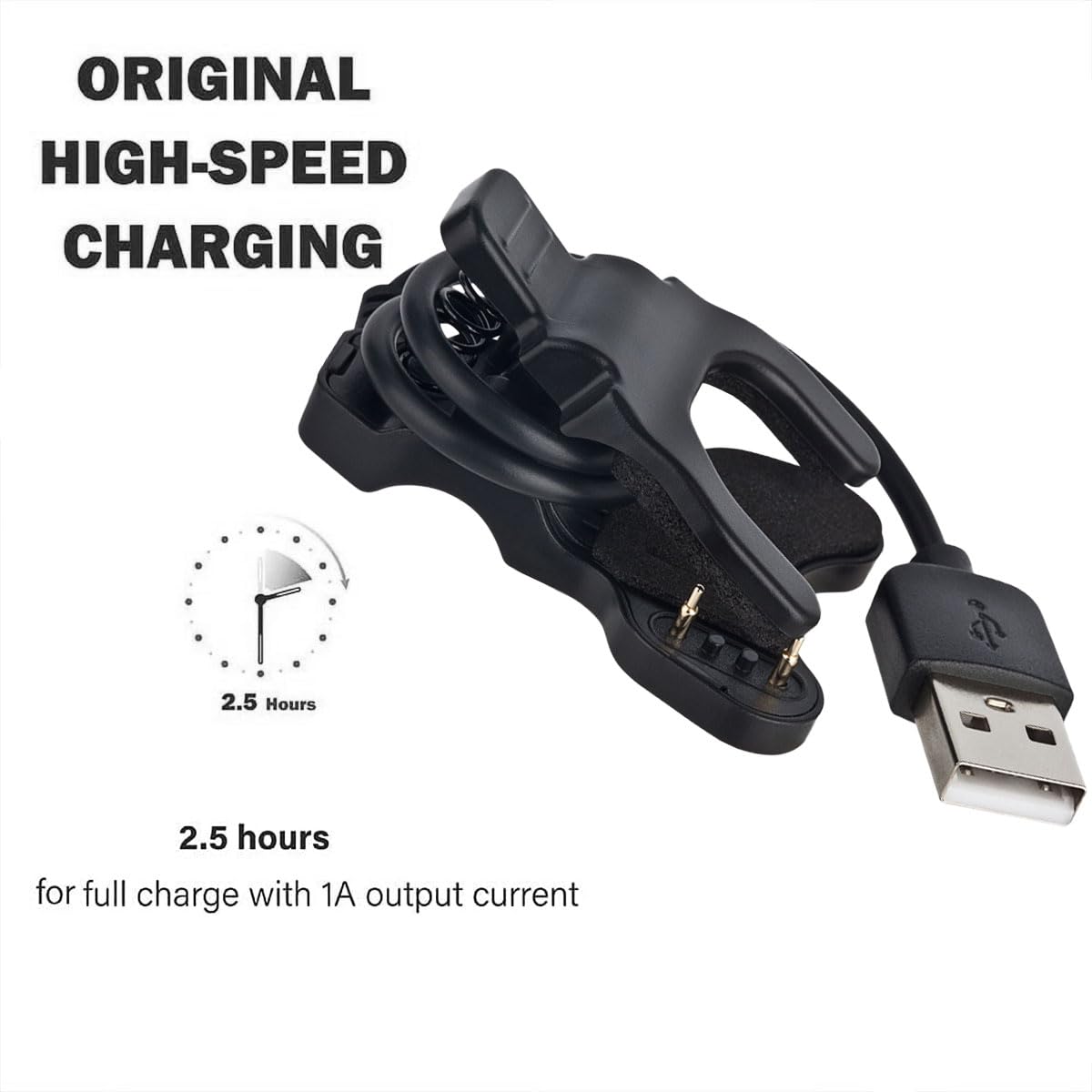 [2 sztuki] Ładowarka kompatybilna z Kospet M3 / M3 Ultra/Tank M2 / Tank T2, zamiennik kabla USB do smartwatcha 2 m