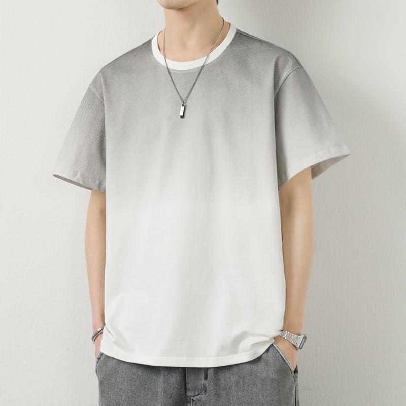 T-shirt en coton homme coupe ample style coréen décontracté chic - 3