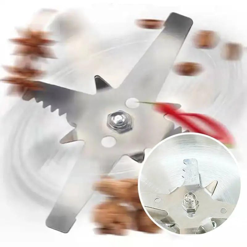 Image of Mini Mixer Grinder for Kitchen Small Size Electric | Portable Spice Grinder Machine for Masala Coffee Dry Grinding | Compact Mini Grinder with Stainless Steel Jar for Home Use