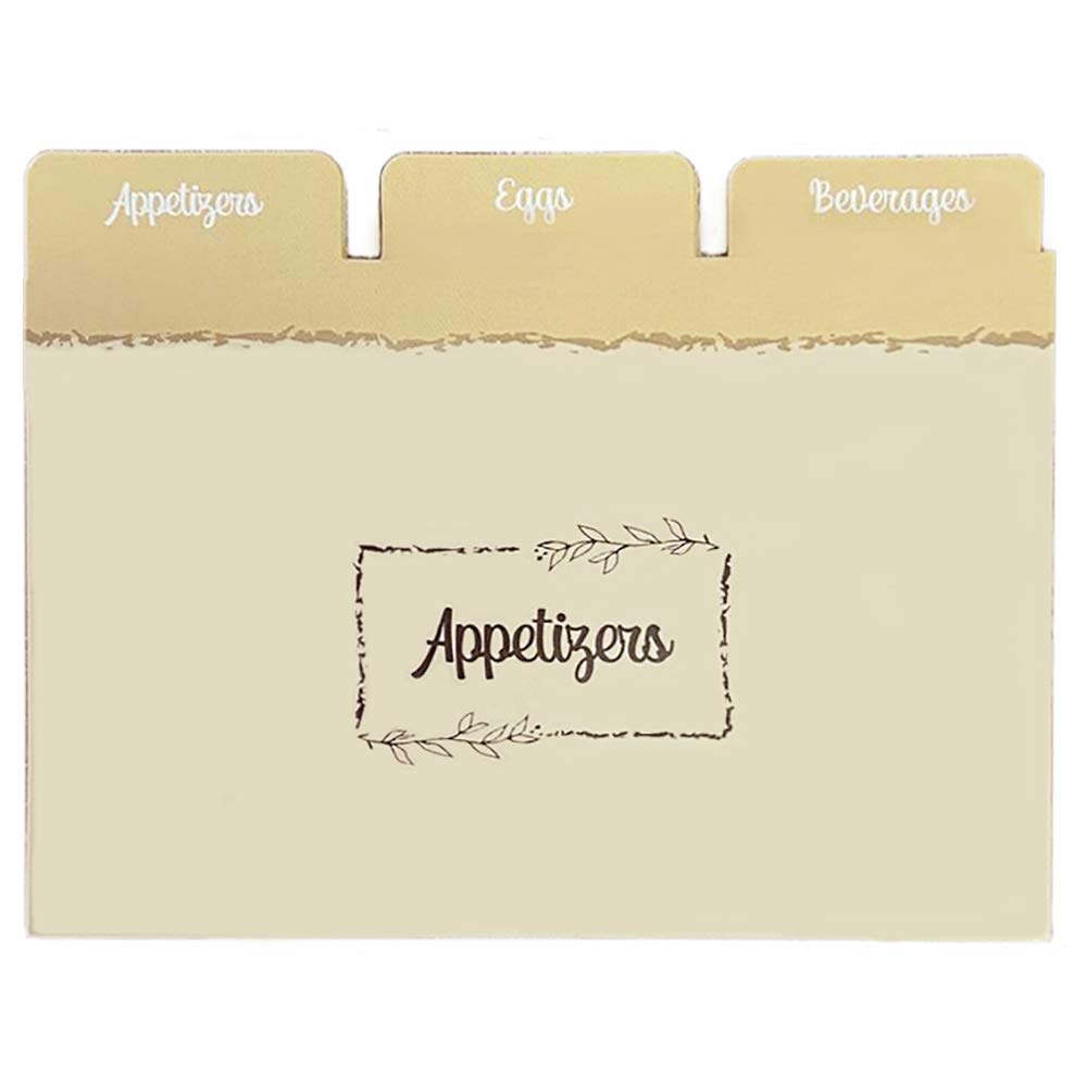Buy Dekali Designs 4x6 Recipe Card Dividers with Tabs Set of 24