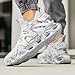 GSIGUL Running Shoes for Men Blade Fashion Sneakers Lightweight Athletic Gym Tennis Walking Casual Shoes White Size 11